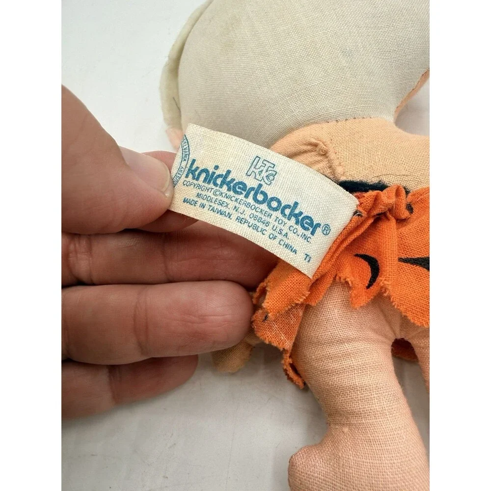 1972 KNICKERBOCKER Toy HANNA BARBERA BAMM BAMM Flintstones STUFFED DOLL 6.5”